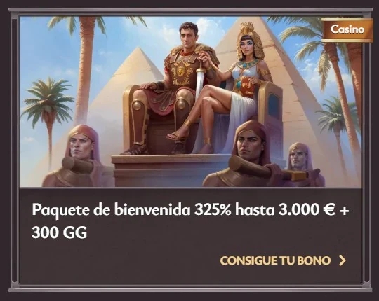 Paquete de bienvenida de Vicibet: 325% hasta 3.000 € + 300 GG